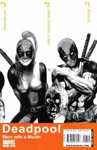 gocollect's tweet image. #MercwithaMouth #7 is the first appearance of #LadyDeadpool, a female version of Wade Wilson from a different timeline. The odds of movie audiences meeting her are strong, and that is causing an uptick in sales for her debut comic, up 36 spots on the #HottestComics list.
