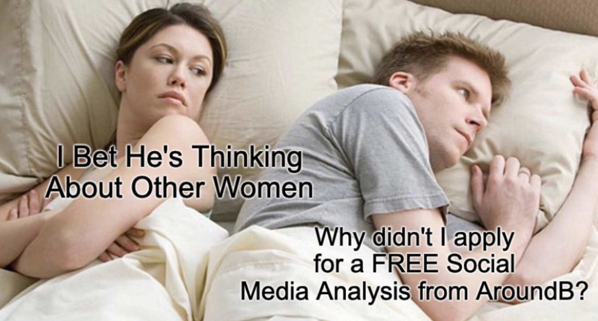 aroundb_agency's tweet photo. Don’t be like this guy and fill out this form 👉https://t.co/vkTukRsWAq  before its DEADLINE ON 1.09 🔥Receive a deep social media analysis including:

🚀Tips
🚀Recommendations
🚀Insights

Absolutely for FREE 🤝

#cryptonewstoday #cryptomarketmaking #Web3 #crypto #socialmediamarketing #SMM #CryptoCommunity