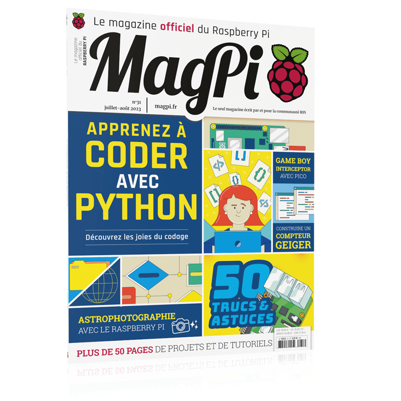ElektorFR's tweet photo. Comme d’habitude, ce numéro regorge de superbes réalisations, de conseils d’experts et de nombreuses sources d’inspiration. Bel été de maker ! 
https://t.co/n8T185wVHj
#raspberrypi #magpi https://t.co/5OLsDD4BgT