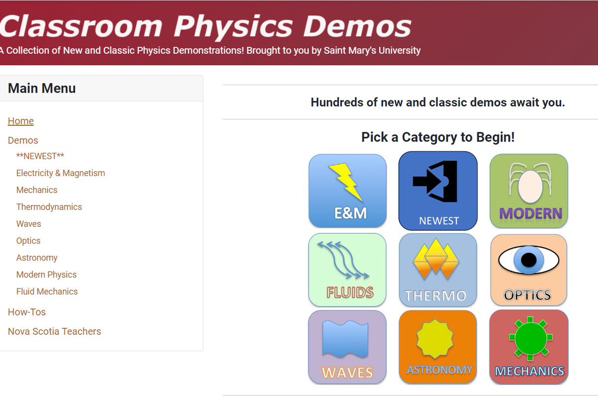 This looks like a super website for Physics teachers! demos.smu.ca/mm4/