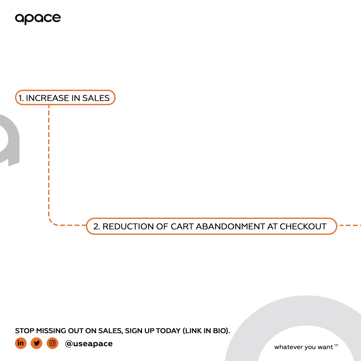 useapace's tweet photo. Still, wondering if Apace is good for you and your business? Here are 4 reasons to get on board today.

To get started:
👉Send us a DM right away!
👉Click the link in our BIO.

#Apace #businessowners #useApace #nigerianbusinessowners https://t.co/NGHY4xwAUi