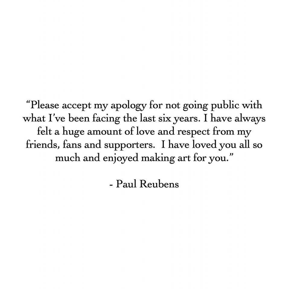 Paul Reubens wrote a message before he passed away last night.