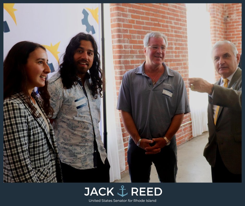 SenJackReed's tweet photo. Joined @Polaris_MEP today to launch #RIMADE, a new initiative to grow RI manufacturing &amp; support local small biz seeking to do business w/ @DeptofDefense. RI's growing ecosystem of manufacturers w/in defense supply chain is creating good-paying jobs &amp; strengthening our economy. https://t.co/0gyjyKEA8z
