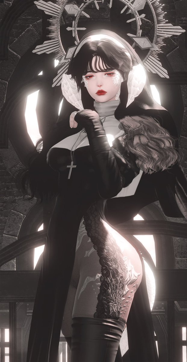 Mian_ffxiv's tweet photo. 非常好修女 感谢大樱老师的馈赠@mega_sakura 
#au_ra #GPOSERS #EorzeaPhotos #ffxivscreenshots https://t.co/NNyDmveOjB