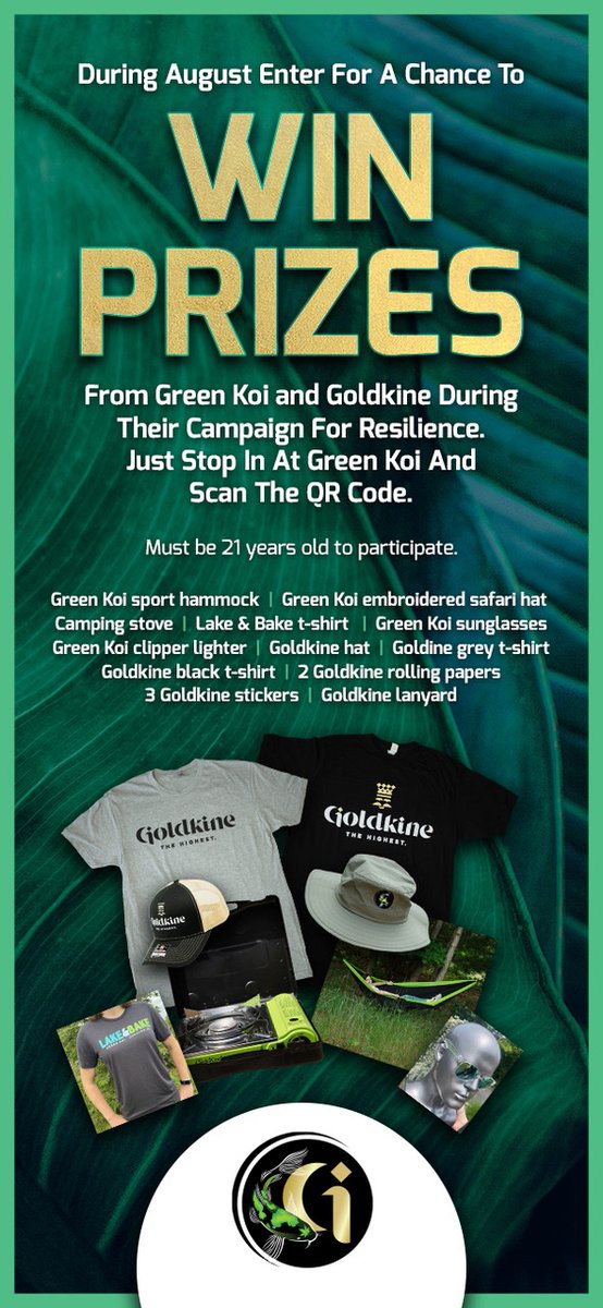Help 
<a href="/Goldkine_mi/">Goldkine - The Highest</a> and Green Koi support Resilience and get a chance to win prizes!
#goldkoi