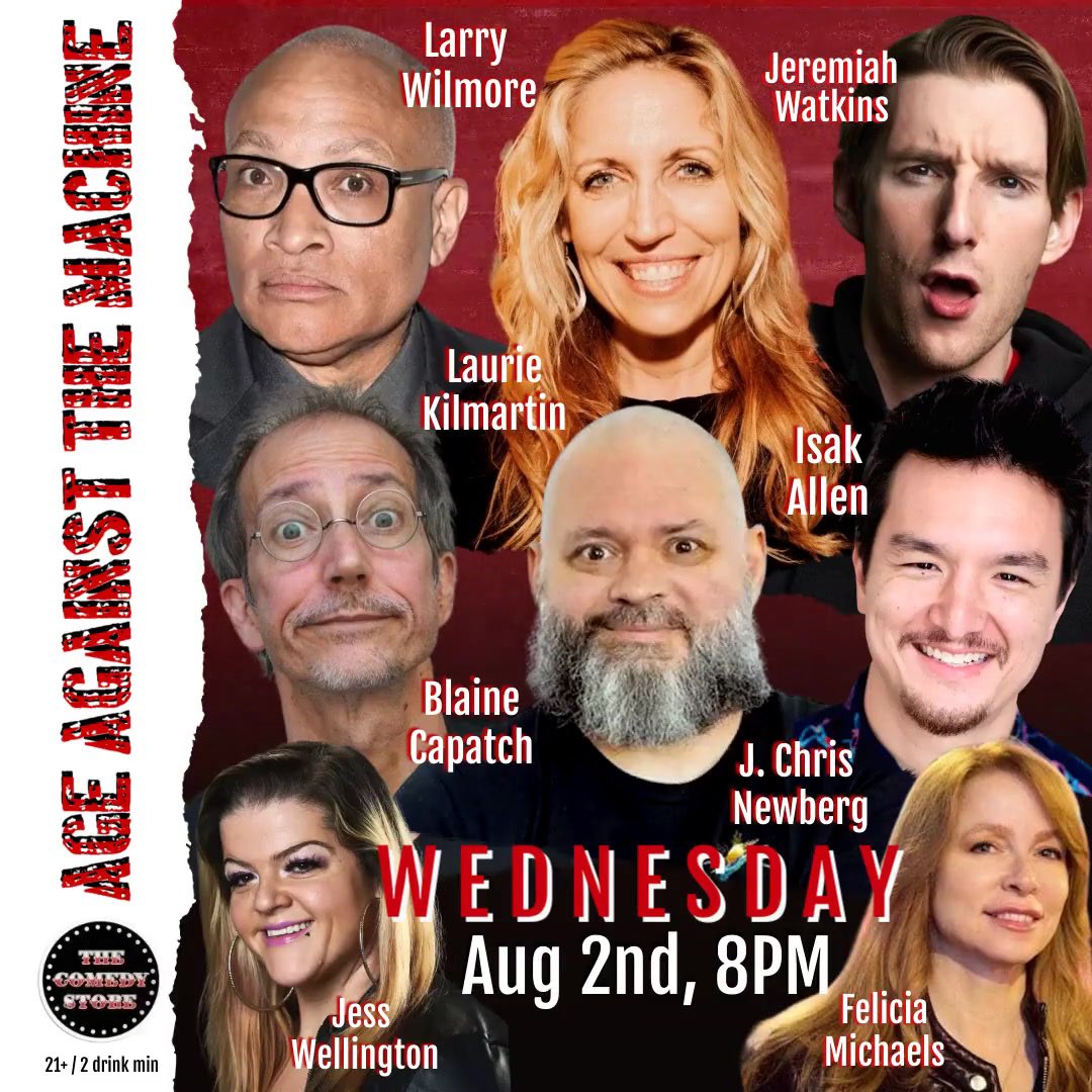 FeliciaMichaels's tweet image. In two days, Wed., Aug. 2nd is this fantastic line-up  at @TheComedyStore with @larrywilmore @anylaurie16 @jeremiahstandup @blainecapatch @thechrisarmy  @IsakAllen @JessWellington2!! #aug2 #losangeles #comedy #comedyclub #fun #westhollywood #standup 

showclix.com/event/aatm-aug…