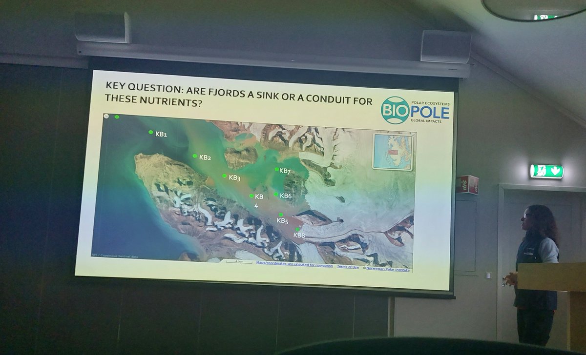 Was great to see a @BIOPOLE_NERC science talk by Prof Bryan Spears from @UK_CEH and Prof Kate Hendry from @BAS_News while in Ny Alesund last week. The talk was open to all in the community and was very well attended. Thanks to @NorskPolar for organising it! @KRHendry