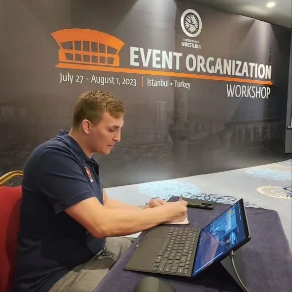 YuriMaier's tweet photo. Termino con éxito el "Event Organization Workshop" que se llevó a cabo en Estambul, Turquía, los últimos 4 días, en el marco del Campeonato Mundial U17. Con la participación de 11 países (Argentina, Croacia, Finlandia, Francia, Marruecos, Corea, Turquía, Jordania, Serbia, Grecia y Kirguistán) que albergarán los eventos más importantes de nuestro deporte este año y en los próximos. Muy agradecido por el apoyo brindado por la Federación Nacional de Lucha Olímpica de Turquía y por la confianza de la United World Wrestling en mi trabajo.
/
The "Event Organization Workshop" that took place in Istanbul, Turkey, during the last 4 days, within the framework of the U17 World Championship, ended successfully. With the participation of 11 countries (Argentina, Croatia, Finland, France, Morocco, Korea, Turkey, Jordan, Serbia, Greece, and Kyrgyzstan) that will host the most important events of our sport this year and in the coming years. Very grateful for the support given by the National Wrestling Federation of Turkey and for the confidence of the United World Wrestling in my work.

#WrestleIstanbul
@wrestling
@uwwamericas
@TRguresFed