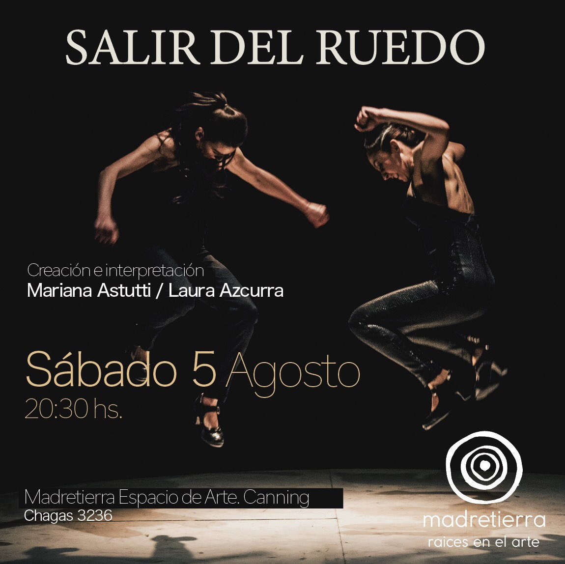 Atención #canning! Llega  Salir del ruedo al espacio Madre Tierra  para zapatear fuerte y vivenciar una función exclusiva ✨👯‍♀️ Aquí las entradas passline.com/eventos/salir-… 
Les esperamos! Arsaaaa!