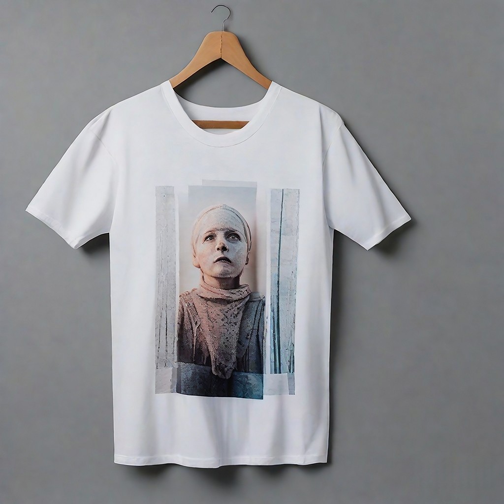 Third T-shirt printed with nft