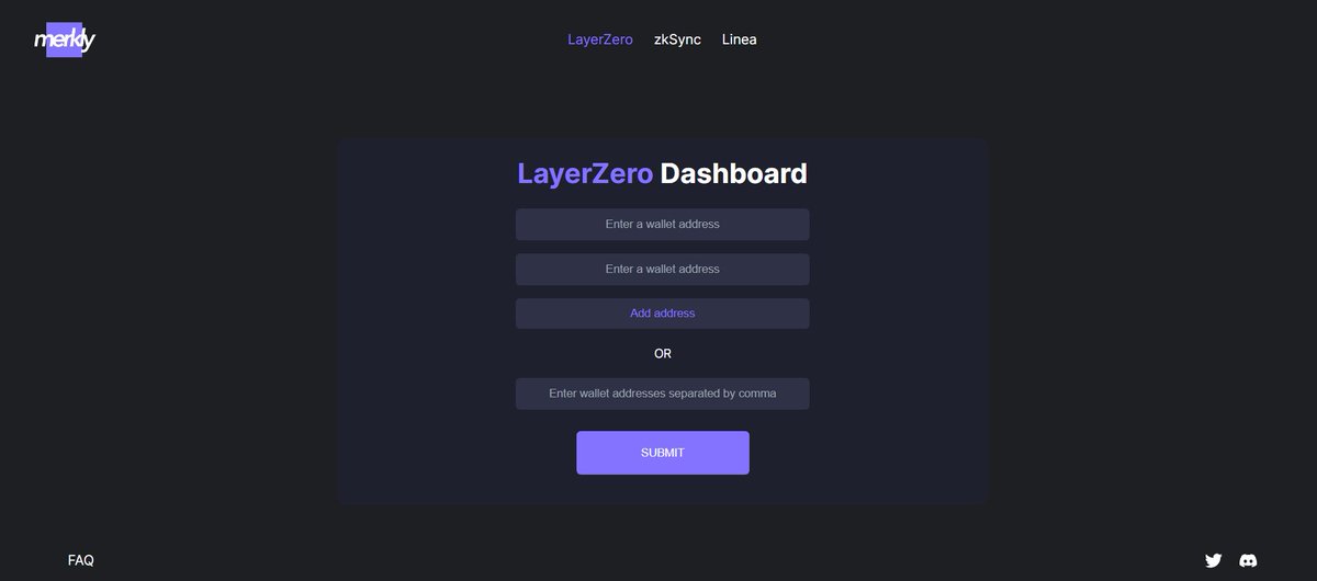 merkly_com's tweet photo. 📢Product Launch Day

Our long-awaited #LayerZero Activity Checker just went live!

Users can now input an address and discover:
- Over 170 Contracts
- All Source &amp; over 30 Destination Chains

This tool will make it a breeze to climb the $ZRO leaderboard.

📖 More info 👇 https://t.co/E0gJiABwIz