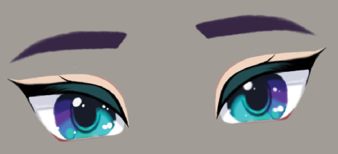 turnbasedstitch's tweet image. I've been practicing digital art again lately and it's been so fun! Of course I had to practice with my own eyes with a crazy color combo 🙃