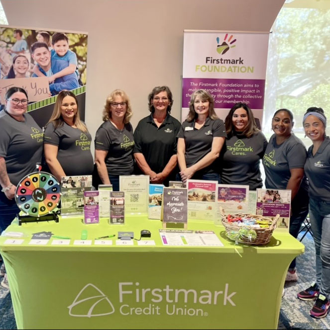 FirstmarkCU's tweet photo. We had a great time volunteering at this yearโs #TeacherFest! ๐ฉโ๐ซ๐งโ๐ซ๐จโ๐ซ We are so happy to have been able to support this amazing back-to-school event that's designed for educators! @SALT_educator @castschools @firstmarkfdn #FirstmarkCU #FirstmarkCares https://t.co/w2Qn6P8fhO
