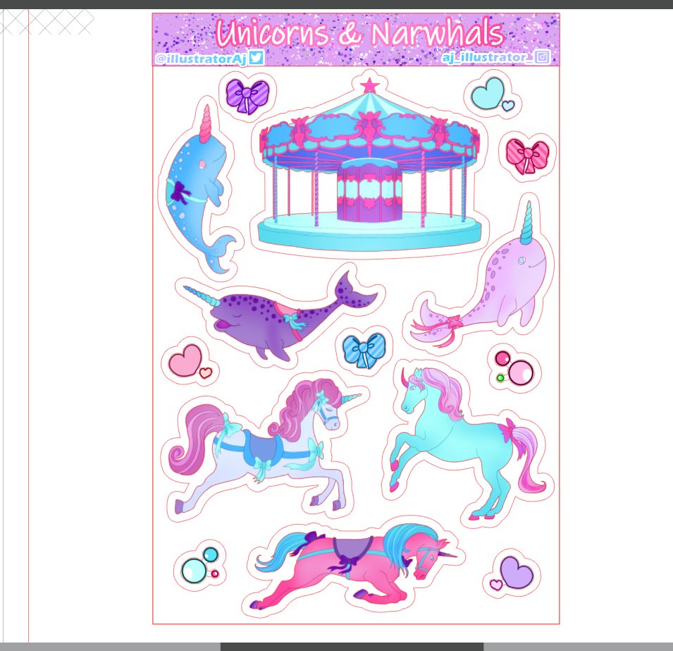 IllustratorAj's tweet photo. Little preview of some stickers I'm working on! They should be available on Friday~ https://t.co/M0pVwI1Jbm