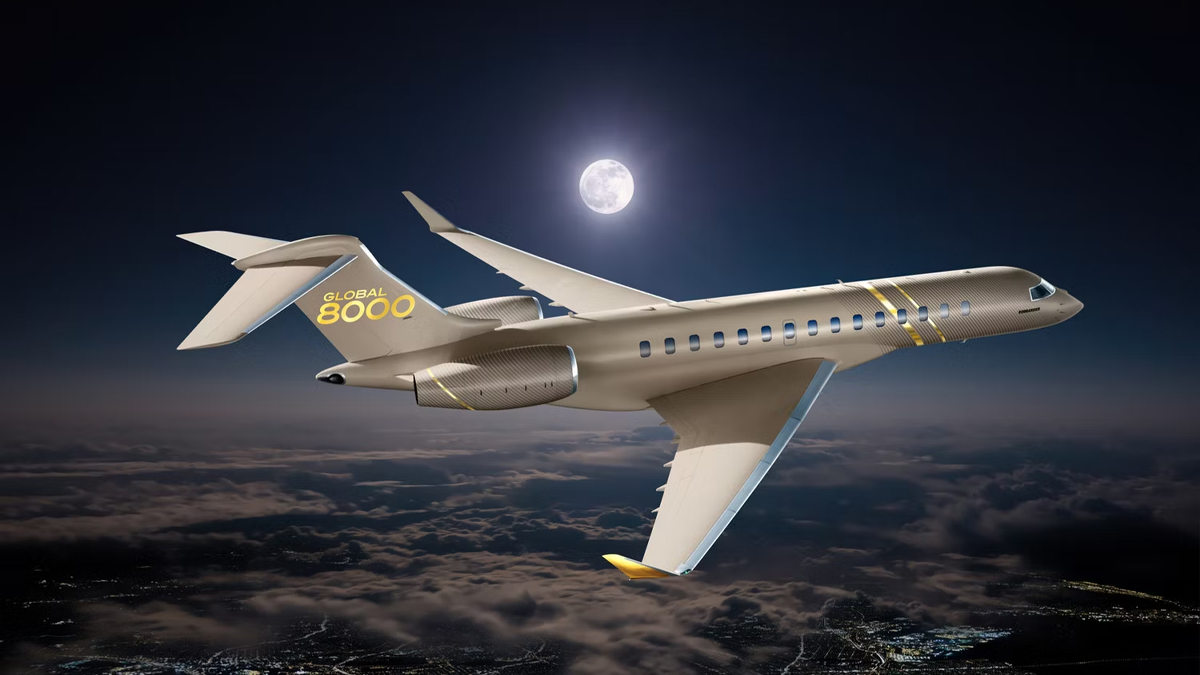 KullJet's tweet image. The Bombardier Global 8000 has the longest range of all private jets at 14816 km on just one fuel tank. It could fly from Perth to London with eight passengers and four crew at 1,143 km/h. The fuel would cost around $53,000 for this trip.
#BombardierGlobal
