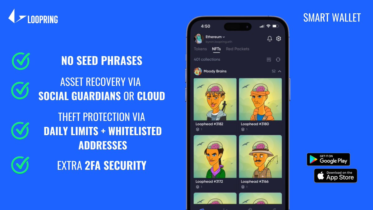 GameStop Wallet is shutting down. If you want to migrate your funds and/or NFTs over to Loopring Smart Wallet we are working on some guides to support this💙

PSA📢: GameStop Wallet is an EOA wallet meaning it uses just a seed phrase to protect your funds 

Loopring Smart Wallet