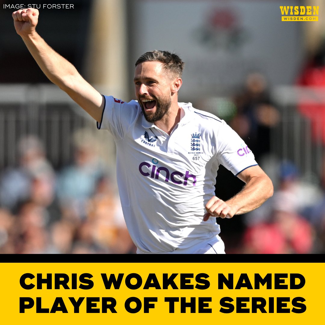 Chris Woakes' 2023 Ashes series:

- 3 Tests
- 19 wickets @ 18.15
- 79 runs @ 19.75

He's been named both the Player of the Match and Player of the Series 🧙‍♂️👏

#Ashes2023
