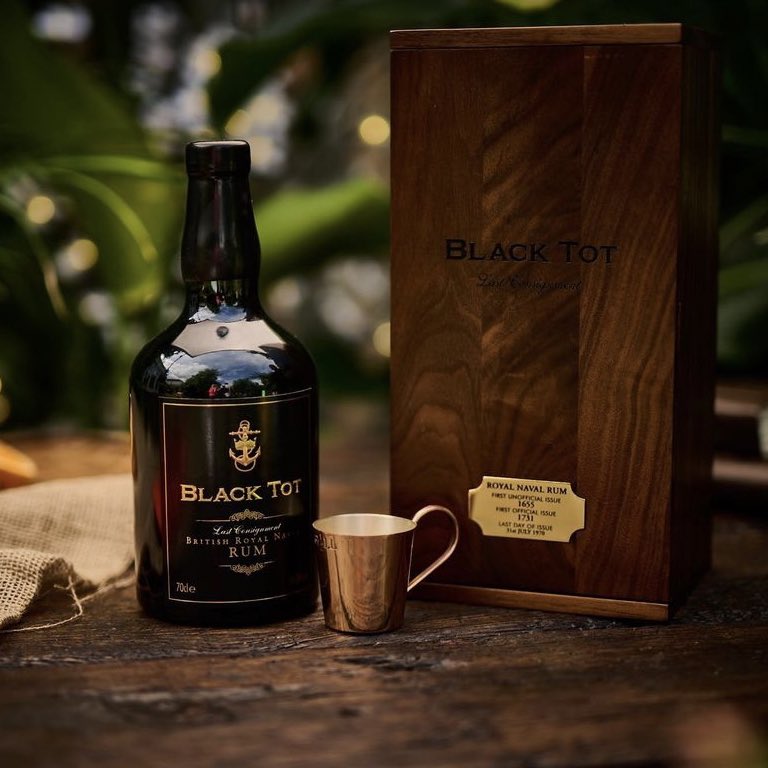 Happy #BlackTotDay! On this day in 1970 the Royal British Navy handed out their last daily rum rations on their ships. The <a href="/BlackTotRum/">Black Tot Rum</a> Last Consignment is a rare bottling of original British Royal Navy rum. A unique blend that is history in a bottle &amp; a rum lover’s dream!