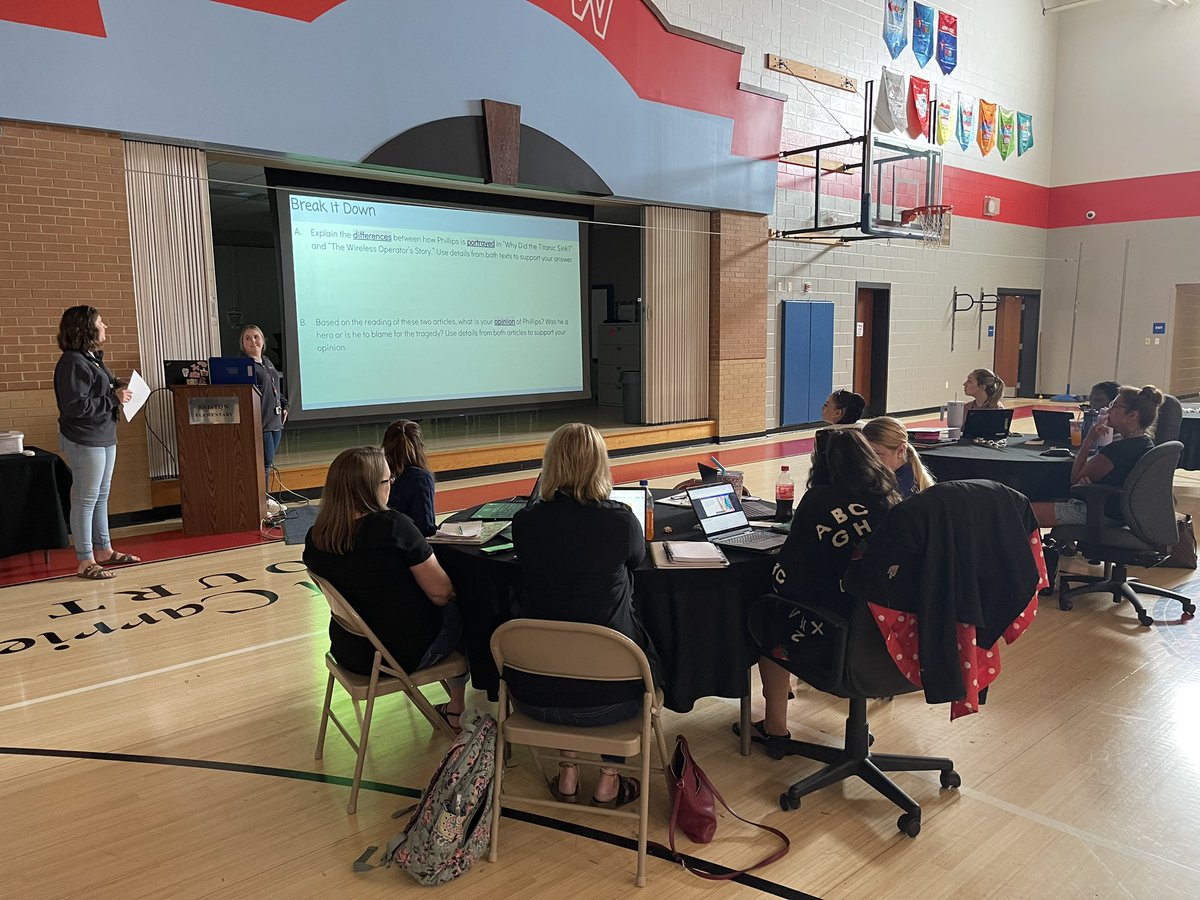 Our <a href="/bristowelem/">Bristow Elementary</a> teachers are working hard learning about high quality instruction with some of our teacher leaders that attended trainings throughout the summer.