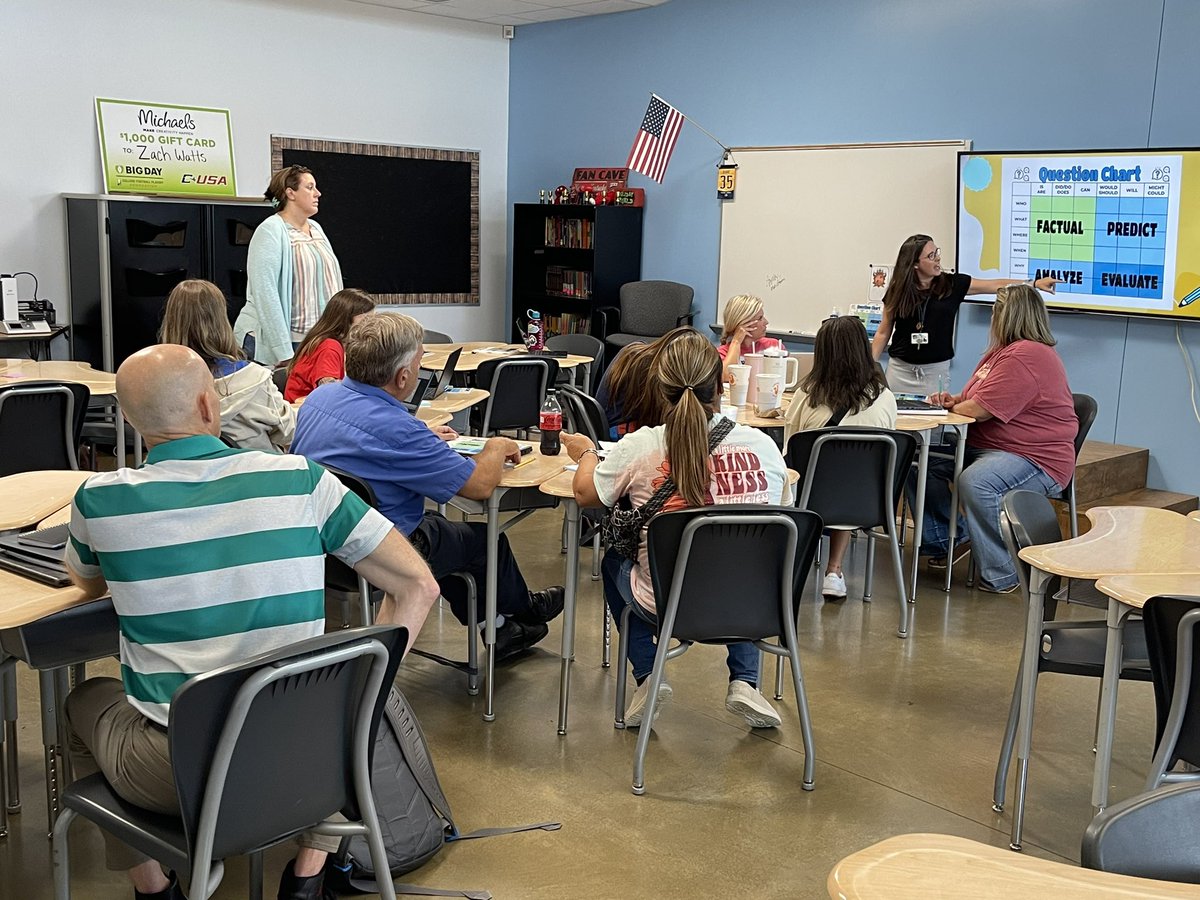lyndseyleeduke's tweet photo. Our @bristowelem teachers are working hard learning about high quality instruction with some of our teacher leaders that attended trainings throughout the summer. https://t.co/iG5tQkO9SY