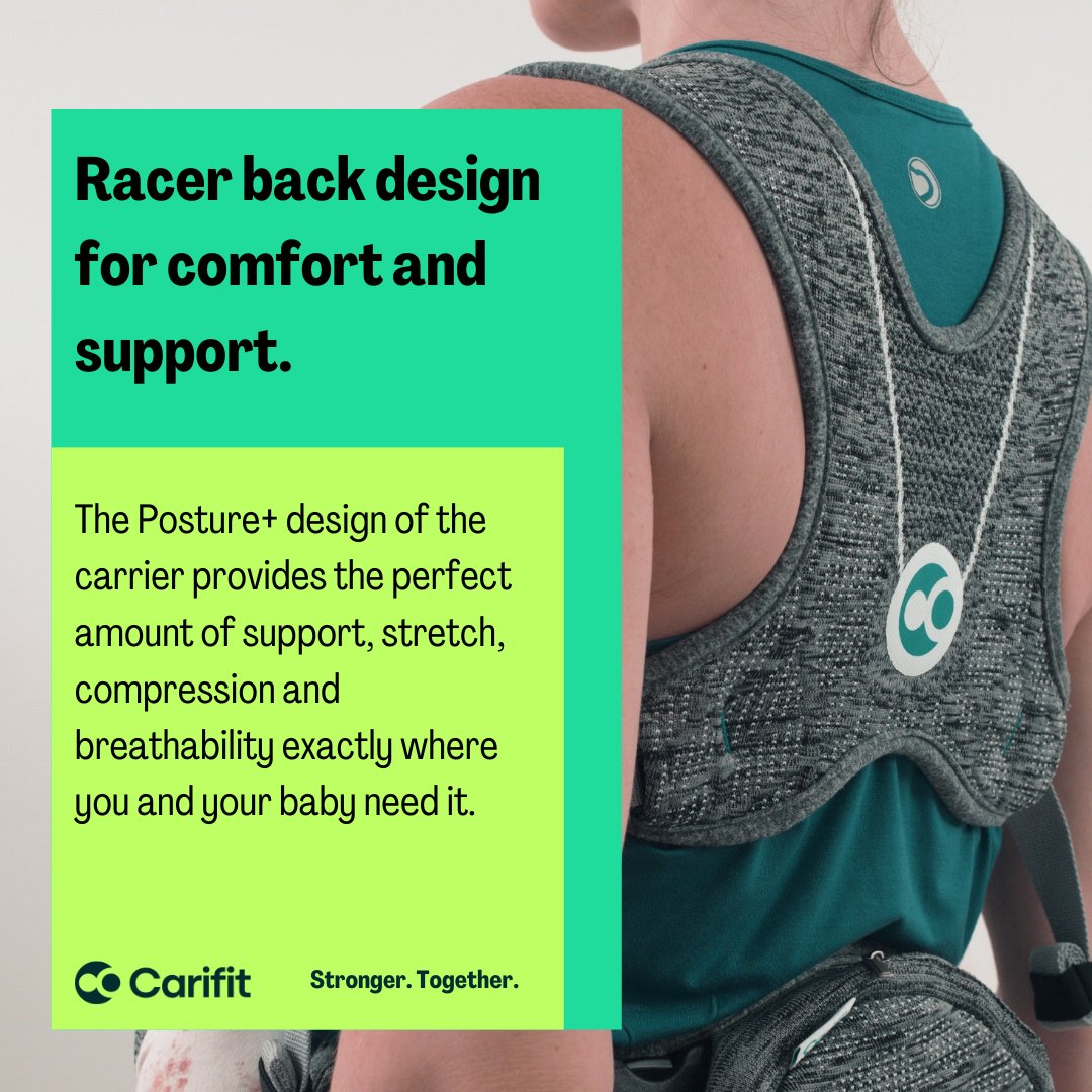 CARiFiT1's tweet photo. The Posture+ design is the real game-changer of the Carifit+. Unlike any other carrier this clever structure moulds to the body yet supports the baby as it grows. Find out more at https://t.co/Bsw01A7AP3 https://t.co/6qwRfPm8FP