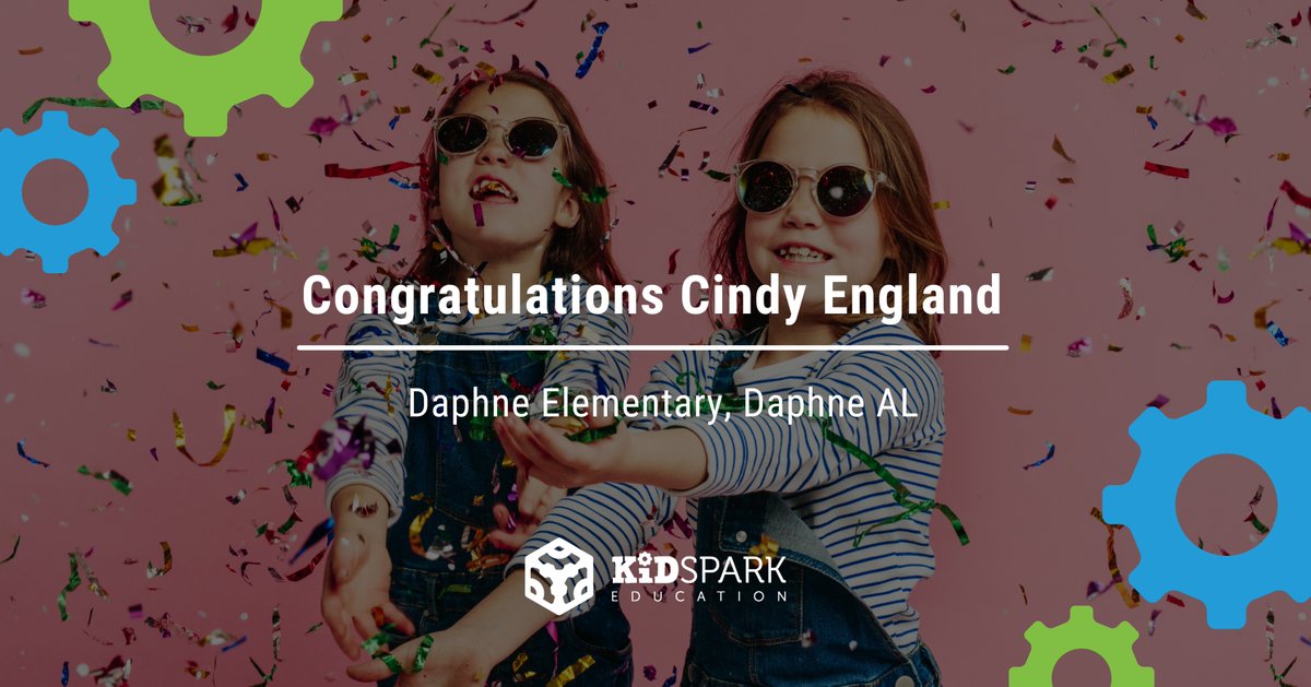 Congratulations Cindy England at Daphne Elementary, Daphne AL for winning our STEM Lab Giveaway! We can't wait to see what you do to teach a love of STEM to your students ❤️🙌