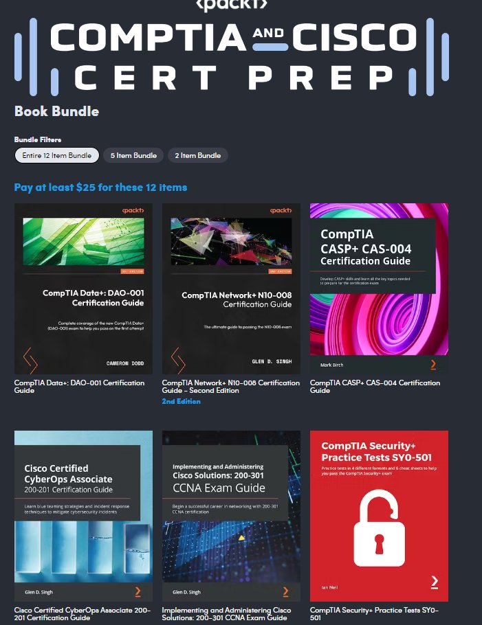 Wario64's tweet image. Humble Book Bundle: CompTIA and Cisco Certification Prep bit.ly/43JDb7L #ad