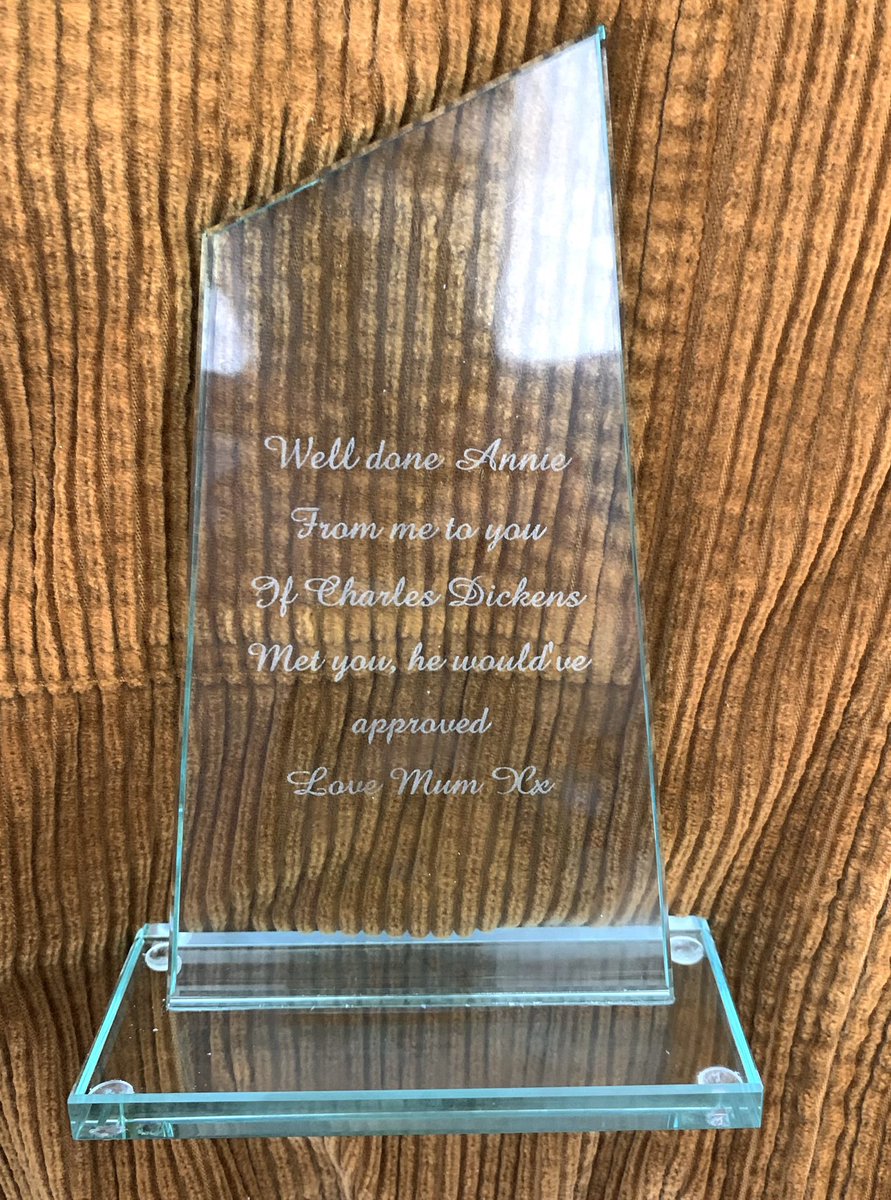 Back after a stateside tour of Dickens conferences. Highlights = being awarded the <a href="/Dickens_Society/">The Dickens Society</a>’s Partlow Prize &amp; teaching at <a href="/dickensproject/">The Dickens Project</a>. However, nothing quite compares to my mum’s accolades, made all the more perfect by her minor misunderstanding about my life goals…