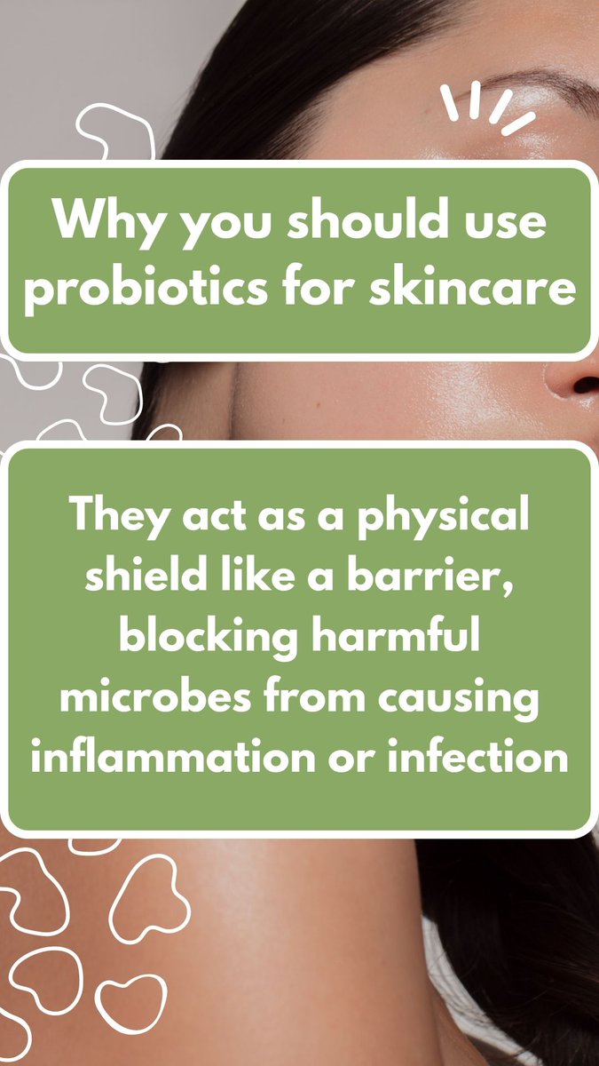 BetterHealthSto's tweet photo. Probiotics can be used as skincare to act as a physical shield, blocking harmful microbes from causing inflammation or infection.

Learn more: https://t.co/vsjs0AbjgI

#betterhealthmarket #skincare #probiotic https://t.co/GS2OSDPs3k