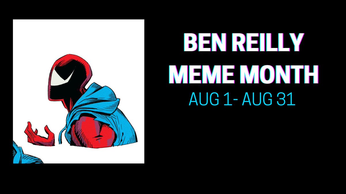 BenReillyMonth's tweet photo. It's BEN REILLY 🎊MEME MONTH🎊!  Are you ready to be the Meme Champion?

Tag your posts with #BenReillyMonth to be the champion!  

#AcrossTheSpiderVerse #SpiderMan #BenReilly https://t.co/kNboMQxYHf