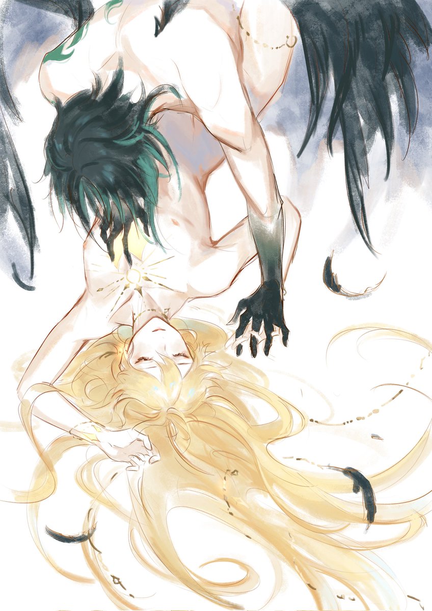 eclipse 
#魈空 #XiaoAether #doodle