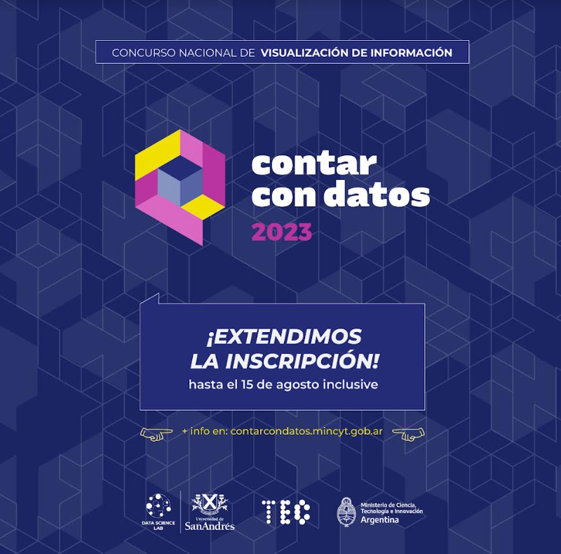 wsosaescudero's tweet photo. Gente, solo para animaros a que se presenten a esta concurso de visualizacion, que organiza UdeSA con el MincyT. No hacen falta titulos ni experiencia, tan solo creatividad y ganas. https://t.co/NqdWgtvf68