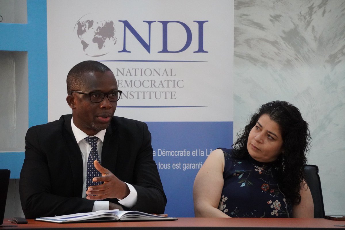 COCEG_GN's tweet photo. L’équipe de la CoCEG et celle du NDI Guinée ont tenu une réunion autour du programme d’appui à la Transition et aux Processus Electoraux (STEP). https://t.co/AKTV2lXY7E