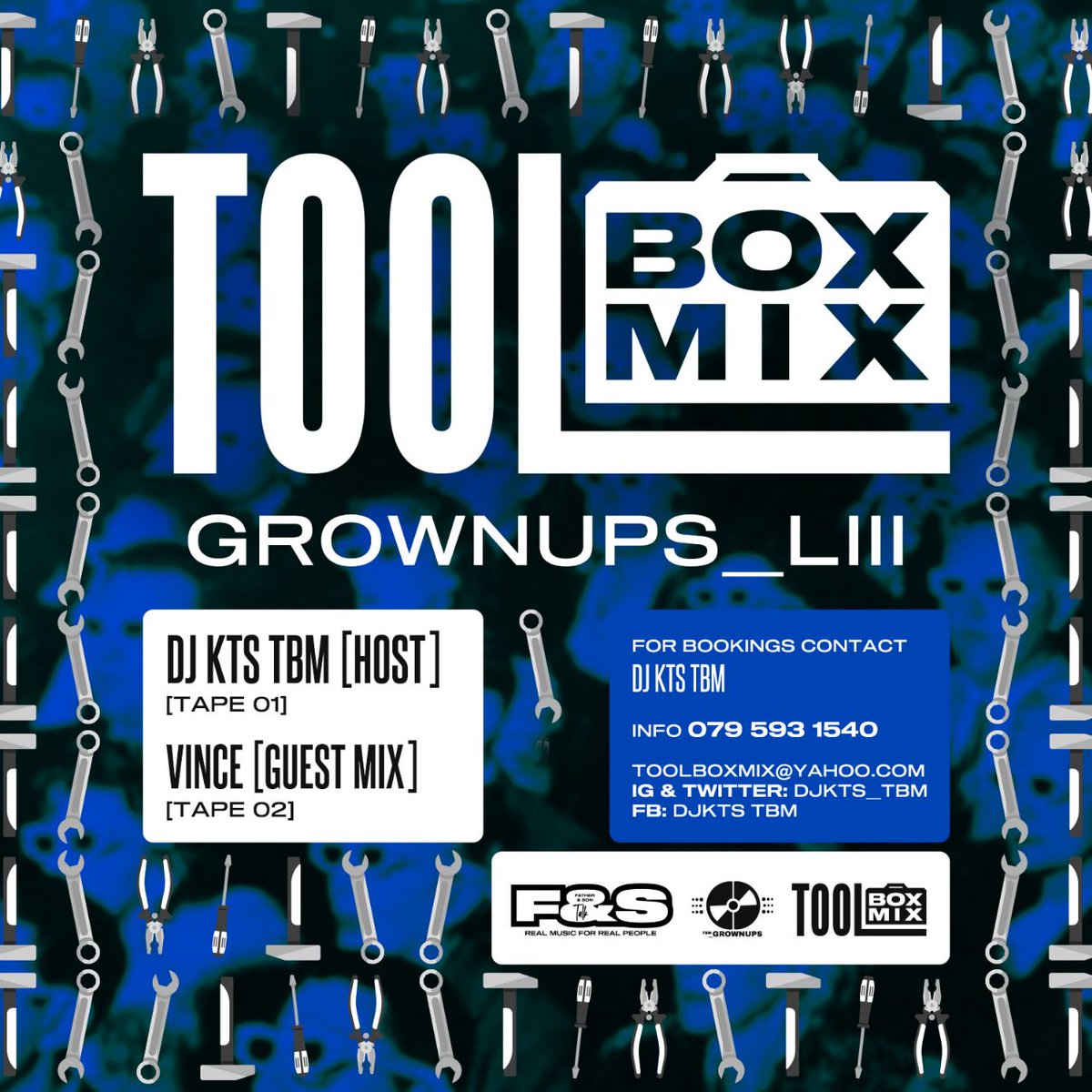 Happy to share with you our latest edition of TBM GrownUps_LIII featuring our GuestDJ *VINCE*  Kindly spread the word Thank you. 🙏

Link > TAPE 1 (DjKts Tbm) podomatic.com/podcasts/toolb…

Link > TAPE 2 (VINCE) podomatic.com/podcasts/toolb…

ANDILE MPISANE | MASS COUNTRY | DEEP HOUSE