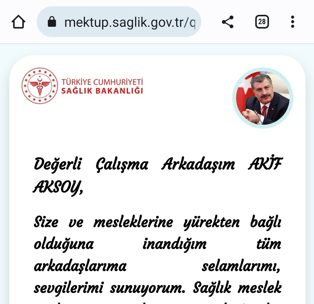 Değerli çalısma arkadaşım;yaptıgımız reformlarla siz Sağlık Çalışanlarının maaşlarını hastanedeki temizlik işçileriyle eşitledik...Emeğinizi sömürüp sizi ülkenin en ucuz iş gücü haline getirdik...  #SağlıkçıdanKocayaMektup