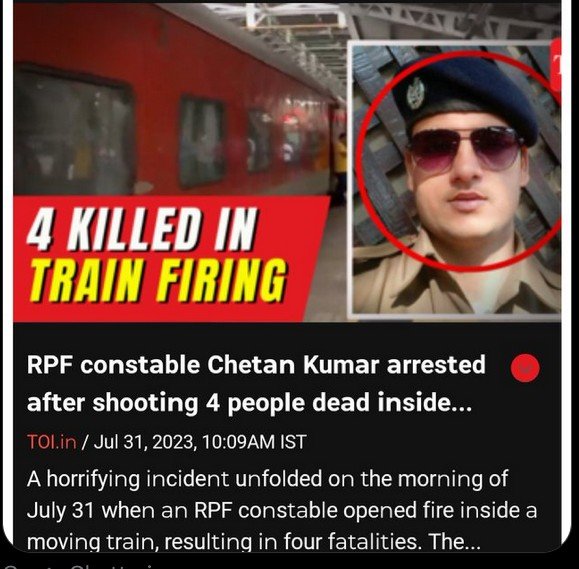 justiceforallcn's tweet photo. A Railway police official turned #Hindutvaterrorist expresses admiration for #India's Hindu nationalist leaders PM Modi & Yogi while standing next to bodies of Muslim men he murdered on a train. It is troubling that Canada continues to dodge the subject of mass radicalisation in India resulting from anti-Muslim hatespeeches by BJP & Hindutva leaders.
#JaipurExpressTerrorAttack