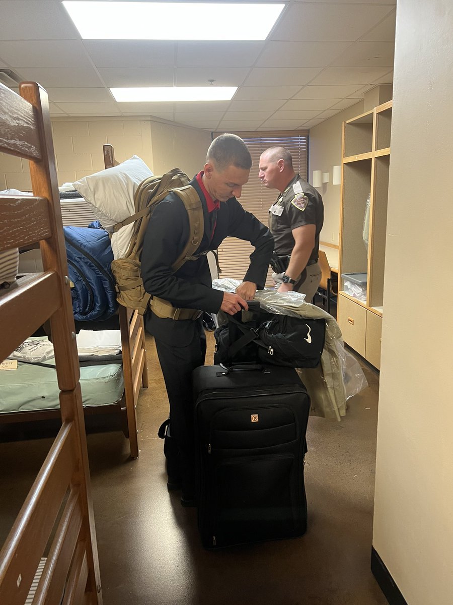 OHPDPS's tweet photo. The 72nd OHP Academy began this morning when 27 cadets reported to the Robert R. Lester Training Center. The cadets will live at the training center for the next 18 weeks learning everything they need to know to become state troopers. https://t.co/wmltIUa4Mc