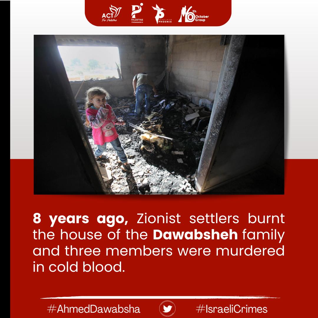 D3a_n_h's tweet photo. #NeverForget
#IsraeliCrimes
#AhmedDawabsha https://t.co/78hOF2gVFe