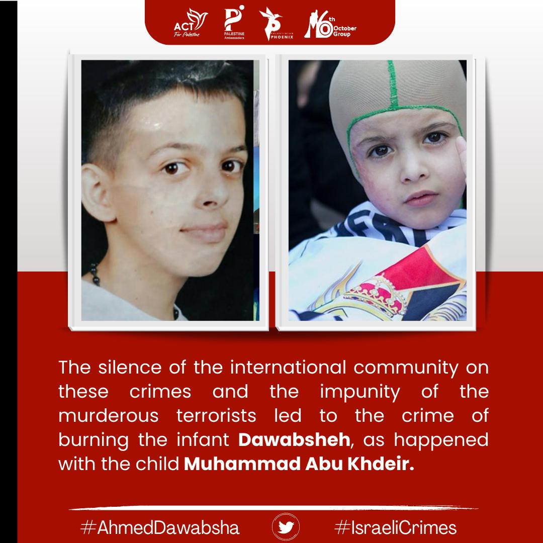 D3a_n_h's tweet photo. #NeverForget
#IsraeliCrimes
#AhmedDawabsha https://t.co/l4ZWE9HaAX