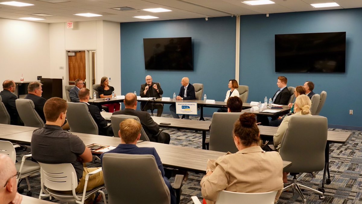 SenatorRicketts's tweet photo. Ethanol saves consumers at the pump, reduces our dependence on foreign oil, and creates American jobs. Enjoyed meeting with @NE_ethanol &amp; other stakeholders to discuss my Flex Fuel Fairness Act. https://t.co/XnLZNekf6e