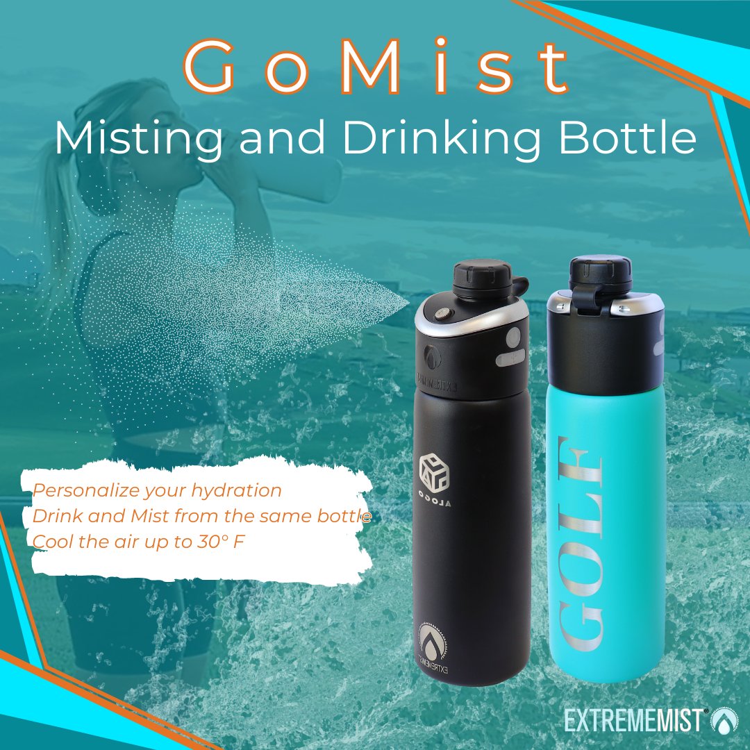 ExtremeMistPCS's tweet image. Your 2-in-1 water bottle is always ready to cool and hydrate you anytime and anywhere.   And make it more personal with our new laser engraving offer, making it your best outdoor companion!
#GoMist #staycool #laserengraving #extrememist