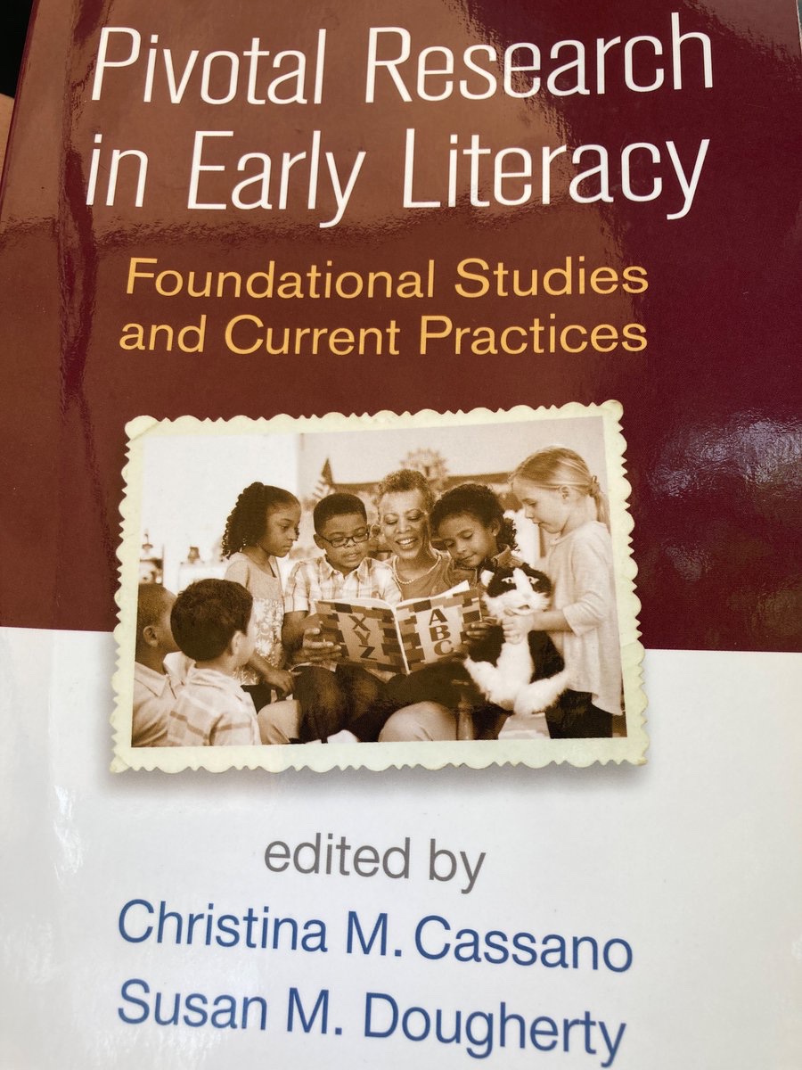 Such a good chapter!!! Really gets into the complexity of letter learning & what the research says about it. Sorts through questions like: When to start alphabet instruction? Which to teach 1st letter names or sounds or both simultaneously? & much more! @DrCCassano @DrSDougherty