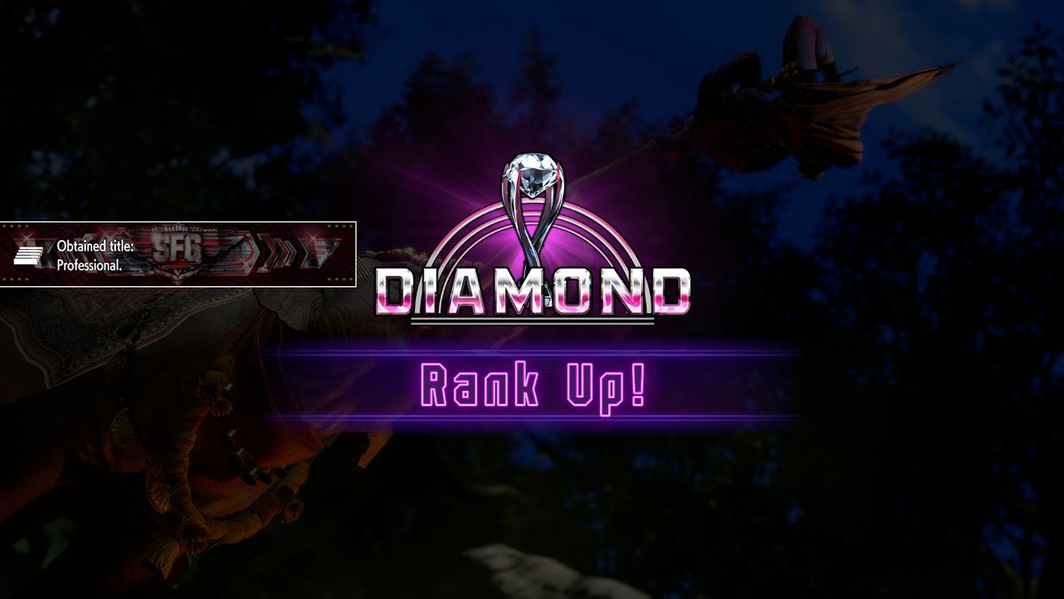 Got to Diamond with Dhalsim! My long term goal with SF6 was to get to Diamond with a character, so I guess next is Master? 🤔