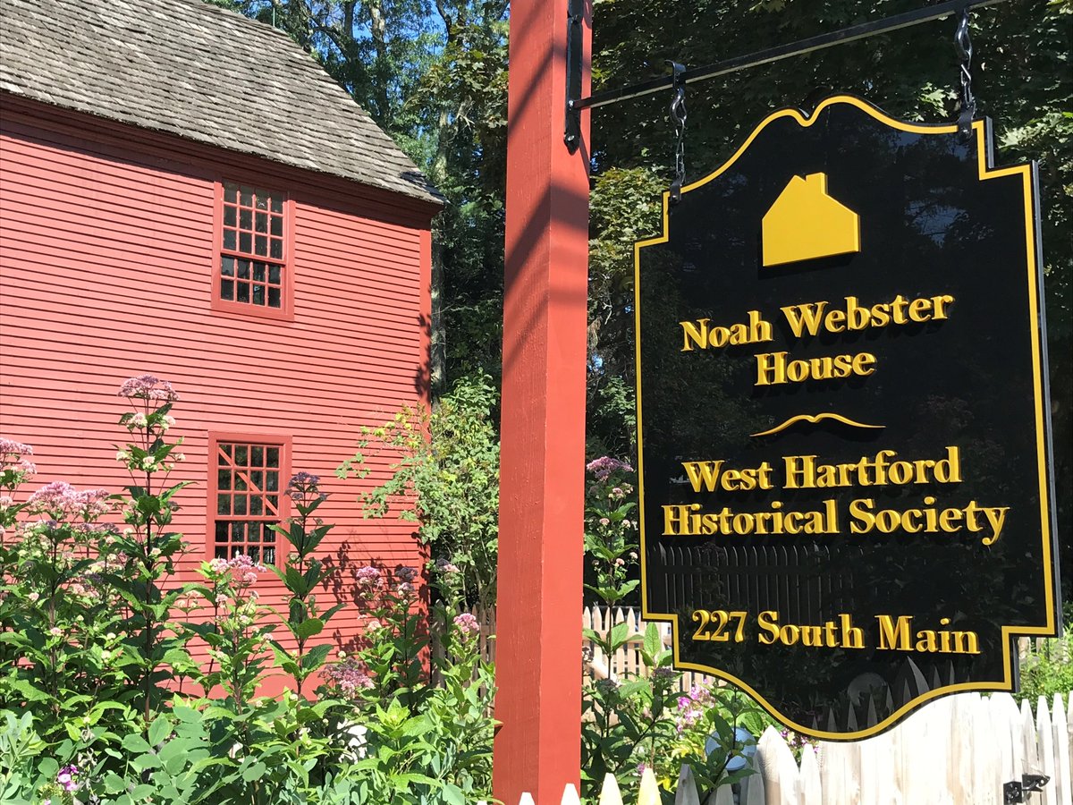 NoahWebHouse's tweet photo. Our new sign went up this morning in front of the historic birthplace of Noah Webster in West Hartford...

Stay tuned as we update our site and continue the legacy of this National Historic Landmark... https://t.co/gK3TAmozBp
