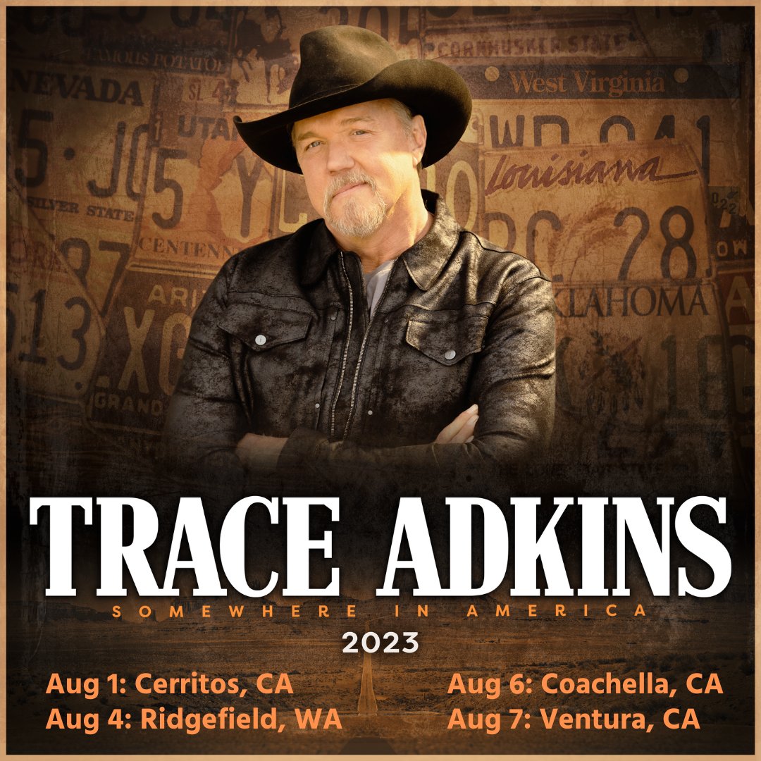 TraceAdkins's tweet photo. Here's where you can see Trace the first week of August! For show info and tickets, go to https://t.co/PPnof9aVya https://t.co/pxhgBNlCo5