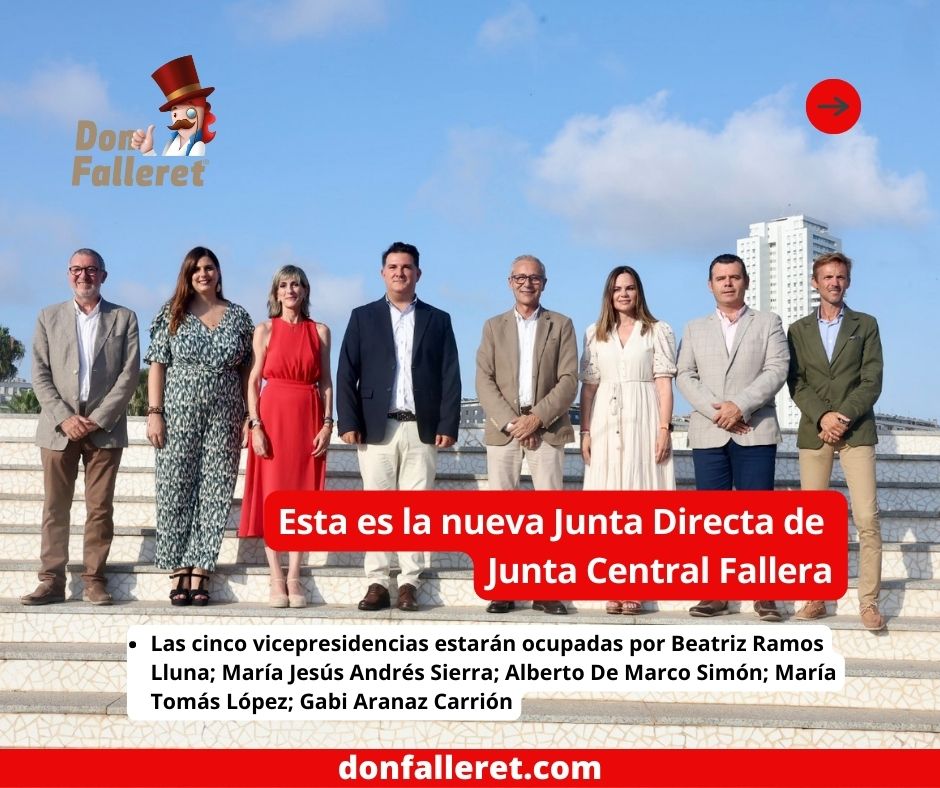 DonFalleret's tweet photo. Esta es la nueva Junta Directa de Junta Central Fallera 

@JCF_Valencia @ballester_santi 
https://t.co/DQkfz6qUtA a través de @DonFalleret https://t.co/3YfuXcBKC7