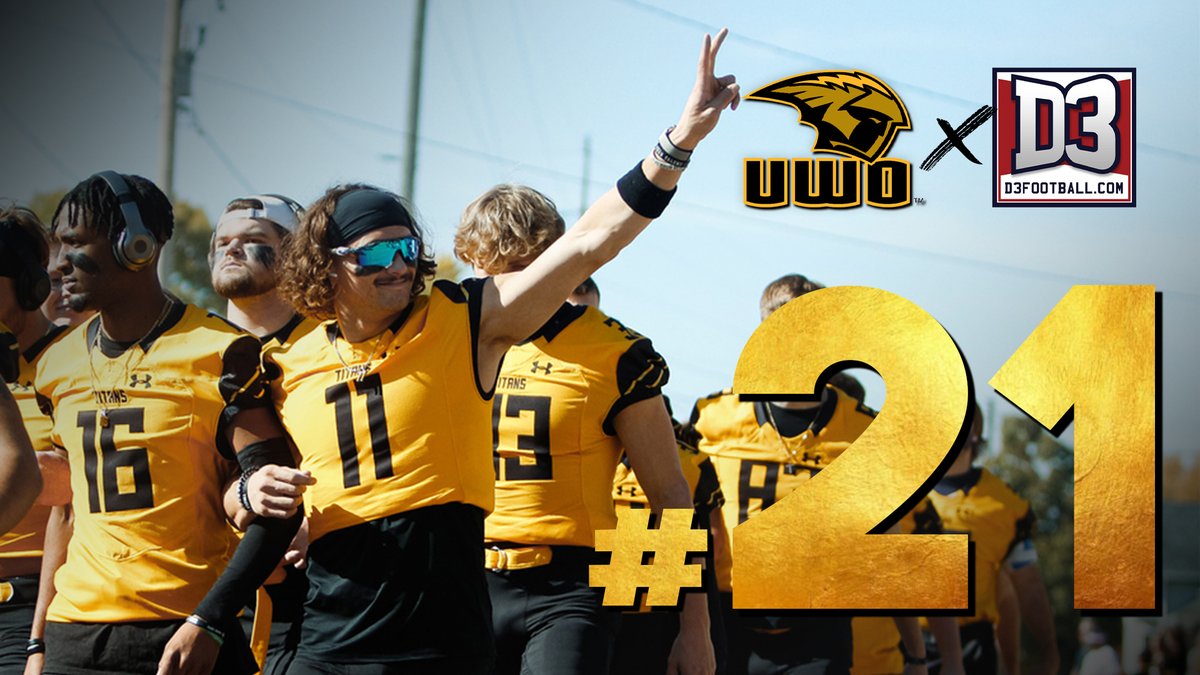 🚨Preseason Poll Alert🚨

<a href="/UWOFootball/">UW-Oshkosh Football</a> was ranked #21 in <a href="/d3football/">D3football.com</a>'s 1st poll of the year, marking their third consecutive year on the list

📰uwoshkoshtitans.com/sports/fball/2…

Come watch the Titans take on Texas Lutheran at J. J. Keller Field on September 2 at 1:05 PM📅

#GoldStandard