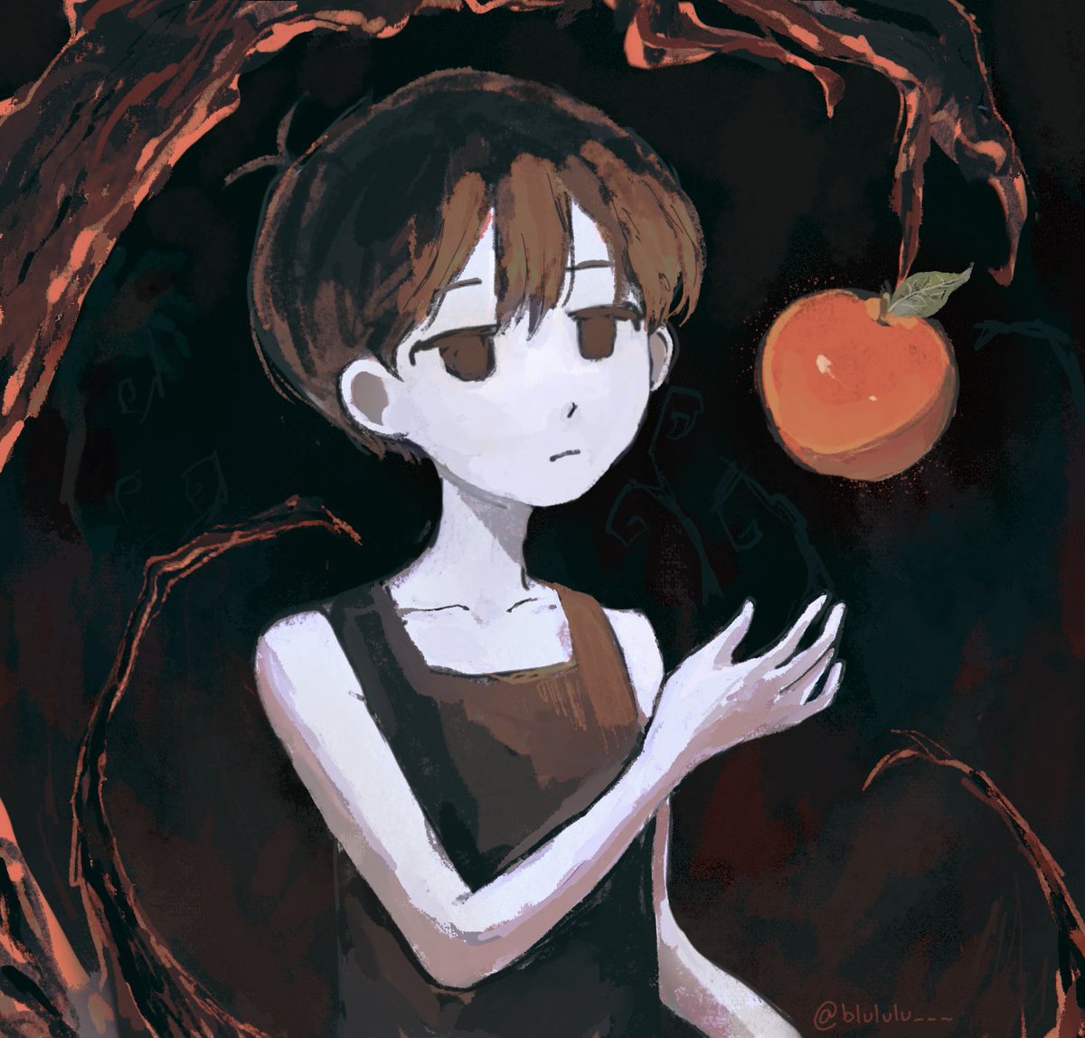 blululu___'s tweet photo. 🍎 #OMORI #OMORIFANART https://t.co/YbRUE8UYGR