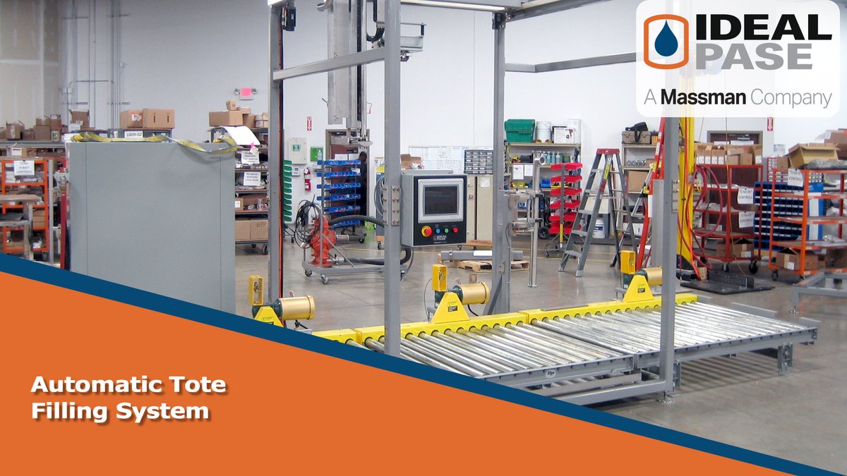 IDEALPASE's tweet photo. The Ideal Pase Auto Tote Filling System https://t.co/wLLqfHAYKQ #packaging #massman #idealpase #liquidfilling #pails #paints #coatings #food #beverage #chemicals #adhesives #totes https://t.co/bMD9v2gRJm