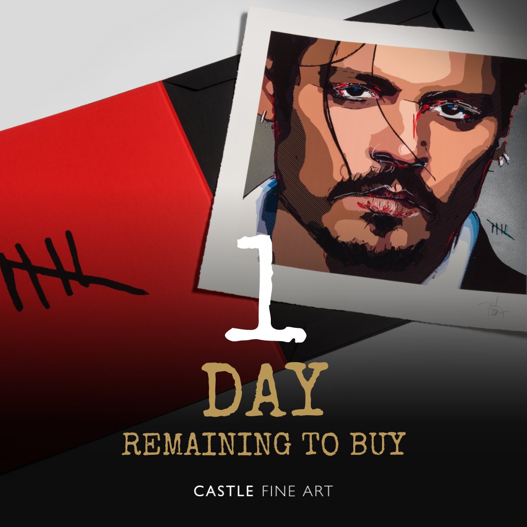 Exclusively available from <a href="/castlegalleries/">Castle Fine Art</a> there's just one day left to buy Johnny's time-limited edition artwork ⭐️